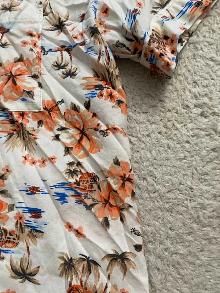 Camisa Sonoma Mujer Floral Manga Corta Abotonada Multicolor Talla XXL Foto 3 de 4