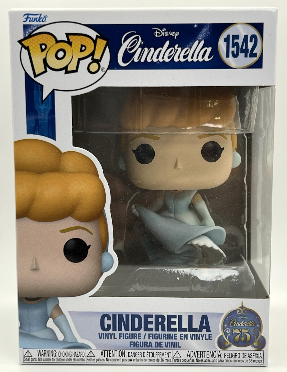 Funko Pop! Disney: Cinderella 75th Anniversary Vinyl Figure #1542 - (SHIPS FAST)