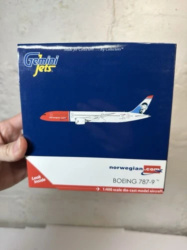 BRAND NEW IN BOX GEMINI JETS NORWEGIAN AIR SHUTTLE BOEING 787-9 MODEL 1:400