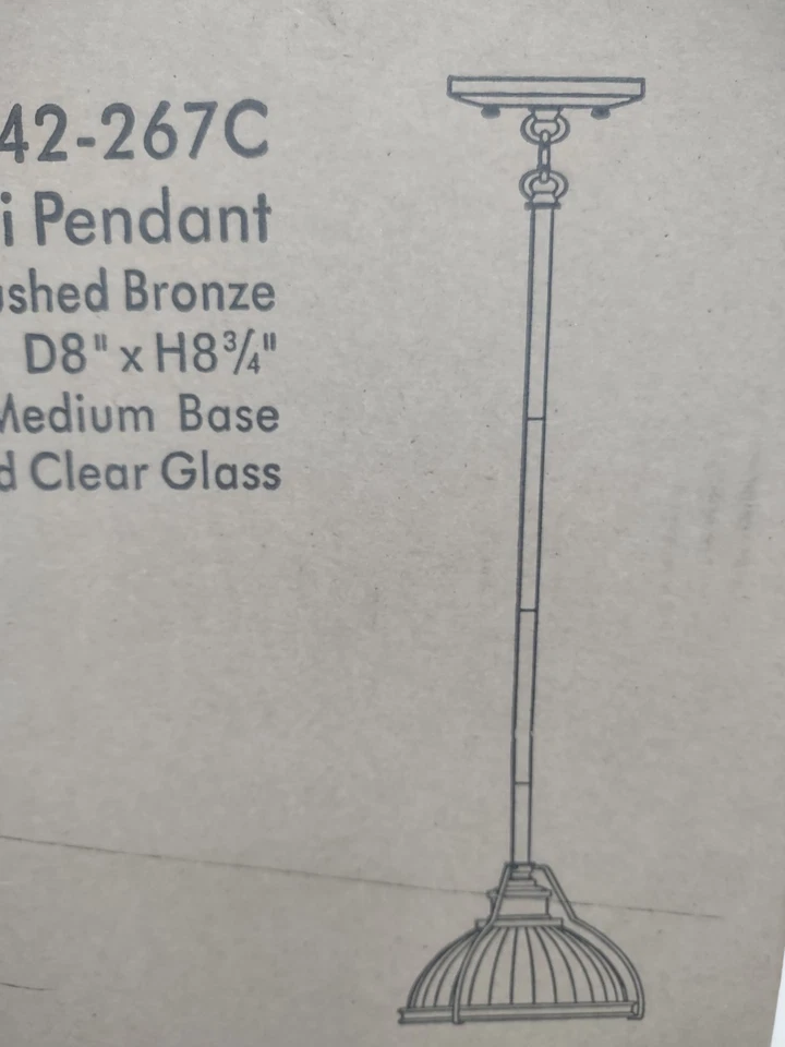 Mini luz colgante domo Minka Lavery 2242-267C - bronce Foto 2 de 4