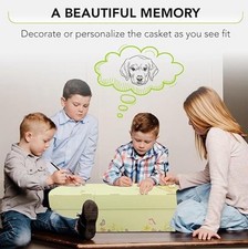 Eco-Friendly Pet Casket Biodegradable Cardboard Coffin for Medium Pet Burial Box