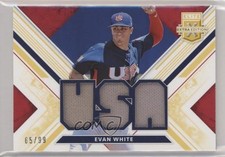 2019 Elite Extra Edition USA National Team Materials Gold 65/99 Evan White q3o