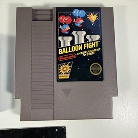 Balloon Fight - NES Nintendo Original 5 Screw Game & Instructions Manual Booklet