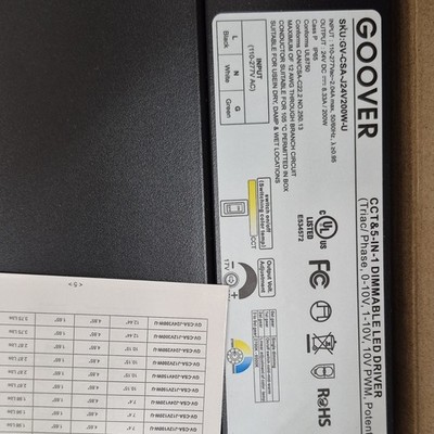 GOOVER GN-CSA-J24V200W-U Dimmable LED Driver 24V 200W Constant Voltage