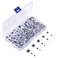 Wackelaugen Kulleraugen Selbstklebend DIY Scrapbooking Handwerk 1220 StüCk Box