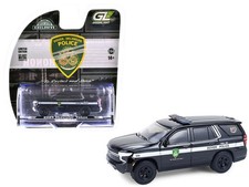 2024 Chevrolet Tahoe Police Pursuit Vehicle Black 1/64 Diecast Car by Greenlight