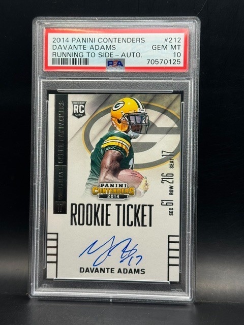 Davante Adams Panini Contenders #212 Autograph