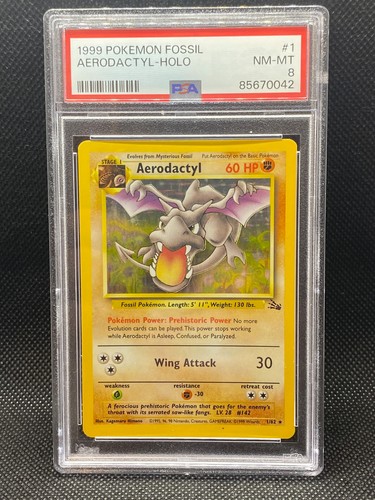 Aerodactyl (Unlimited) graded PSA 8 for sale on eBay