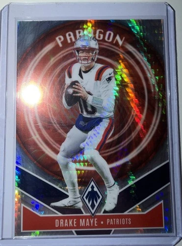 2025 Panini Phoenix - Paragon Drake Maye #7 Silver Hyper /299
