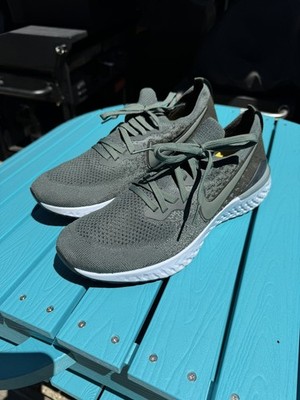 Nike Epic React Flyknit Olive/Mineral Spruce, Size 11  BQ8928-301,Preowned, NIOB