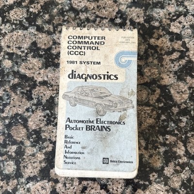 Delco Electronics Computer Command Control 1981 Diagnostics Pocket Brain