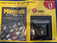 minerali e gemme da tutto il mondo rba prima uscita 1 vero oro 22 carati edicola