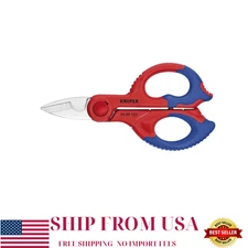 6-1/4 in. Electrician's Scissor Snips with Comfort Grip and Sheath