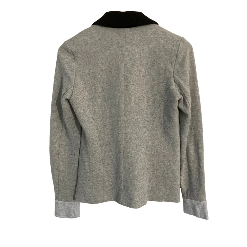 Pencey Standard knit blazer jacket women’s size S gray cotton blend comfy career — 第 2/4 张图片