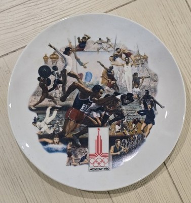 Vintage Plate 1980 Official Olympic Summer Games No.5239B COA