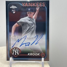 2024 Topps Chrome - Rookie Autographs Matt Krook #RA-MK (AU, RC)