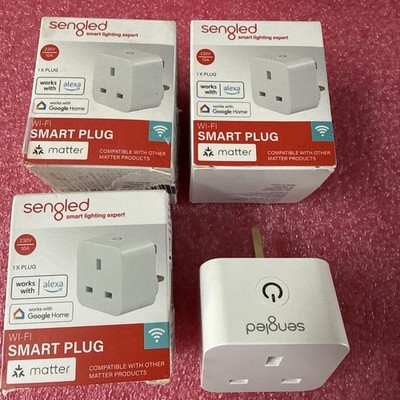 Sengled Smart Plug, Matter-Enabled, Works with Alexa, Instant Pairing, x4