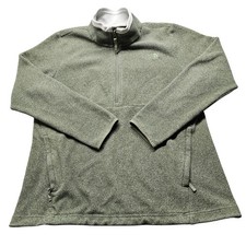 The North Face Fleece Pullover Womens XL Green 1/4 Zip Hiking NF0A4P7UQCV