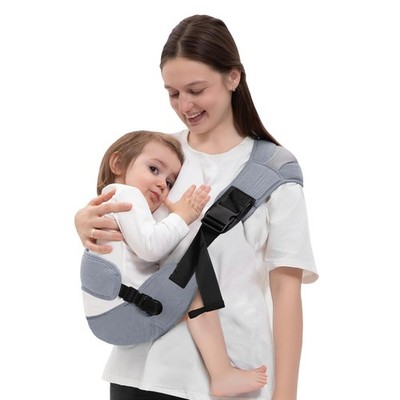 Baby Carrier Newborn to Toddler Adjustable Sling Carrier 2560 lbs Grey