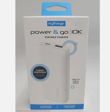 myCharge 10000mAh Power & Go Power Bank - White, 847843008820