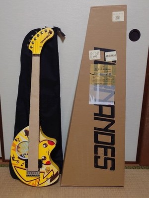 Fernandes E-Gitarre Zo-3 Pikachu Yellow Soft Bag Limited