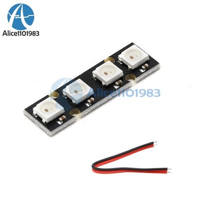 WS2812B RGB 5050 4 LED Strip Light Board For Flight Controller NAZE32 CC3D RC *m