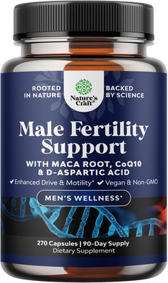 Pre Conception Male Fertility Supplement - Semen Volume Booster with Coq10, Maca