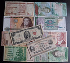 World Foreign currency 10 *small and Large Bank Notes* lot Q348 — photo 7