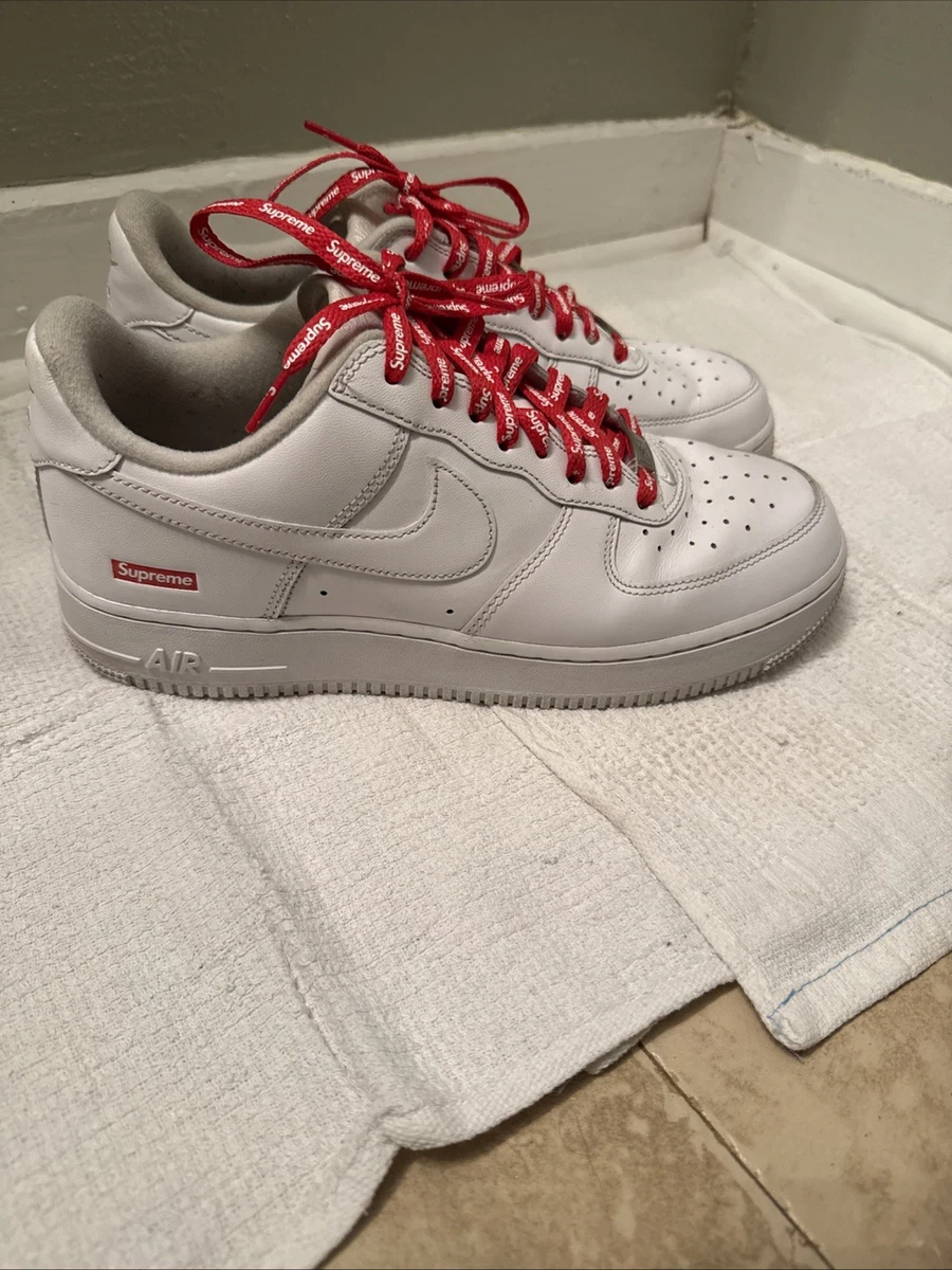 Preços baixos em Nike Air Force 1 Supreme White | eBay