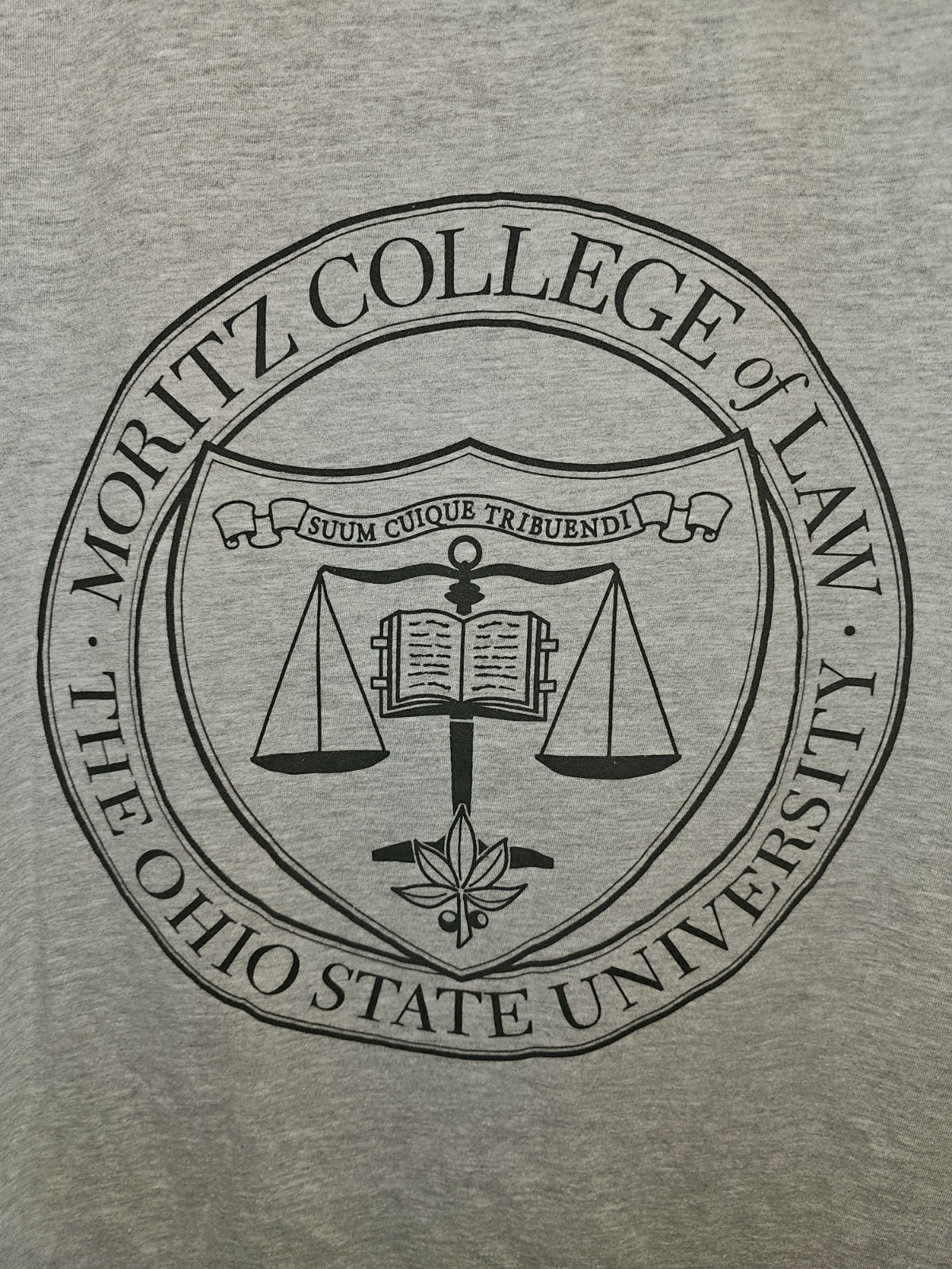 Ohio State University Law 2017 Medium Mens Gray Graphic Logo Tshirt NCAA