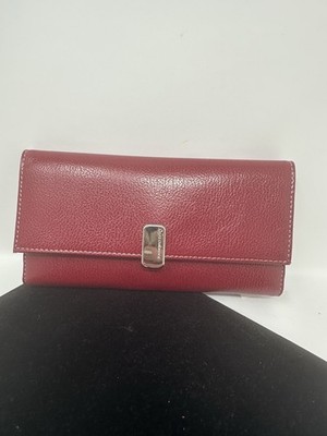 Liz Claiborne Wallet With Checkbook & Calculator Granny Smith Flat Basics