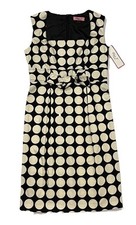 Eliza J Black & White Polka Dot Dress, 8