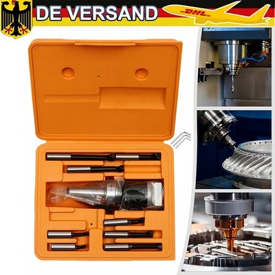 Bohrkopf Ausdrehkopf F1-MT2-9 Bohrstangen Schraubenschlüssel Shank Set NEU
