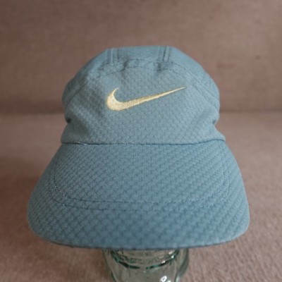 Nike Hat Blue Strapback Tailwind Mesh Running Vintage