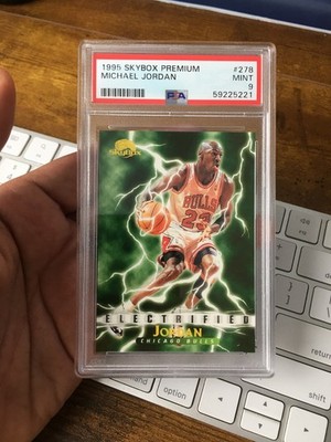 1995-96 Skybox Premium Michael Jordan Electrified #278 Bulls PSA 9