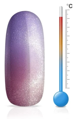 Jolifin LAVENI Shellac - Thermo Cat-Eye berry-lilac 10ml