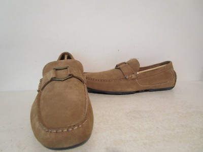 Andrew Marc Hollis Suede Casual SlipOn Loafer Root Beer/L Tobacco/D Ind/Nat 9 D