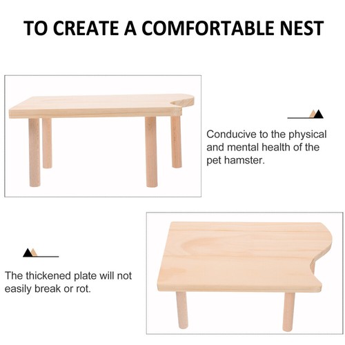 Parrot Wood Stand Wooden Hamster Platform vendu Hamster Playground