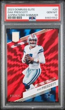 2023 Donruss Elite Dak Prescott Aspirations Shimmer PSA 10 GEM #'d/625 #20