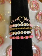 Taylor Swift Swiftie Lover 5pc Stackable Bracelet in Gift Bag, Stocking Stuffer