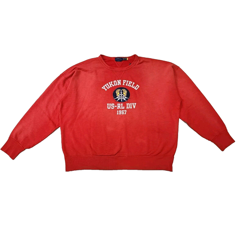 Polo Ralph Lauren Vintage Fit Long Sleeve Crewneck Fleece Graphic Sweatshirt XXL - Picture 7 of 16