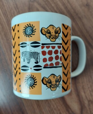Disney Vintage Der König der Löwen Keramiktasse Kilncraft 90er Retro Katze Geschenkidee M5