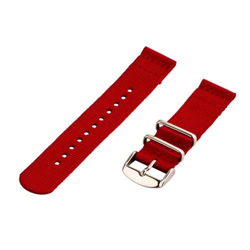 2 Piece Classic Solid Color Nylon Replacement Watch Band - Picture 7 of 20
