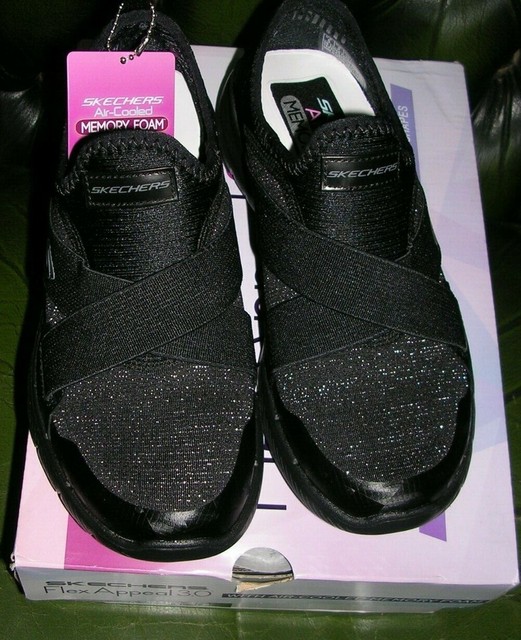 skechers womens navy trainers