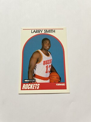 1989-90 NBA Hoops Basketball Card #309 Larry Smith Houston Rockets
