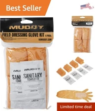 Field Dressing Glove Kit - Orange Shoulder Length - Fitted Precision Gloves