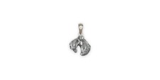 Kerry Blue Terrier Jewelry Sterling Silver Handmade Kerry Blue Terrier Pendant