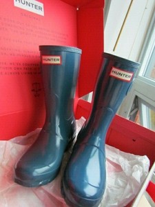 teal hunter rain boots