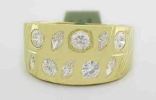 GENUINE 1 Ct DIAMONDS RING 18K YELLOW GOLD - Free Certificate Appraisal