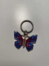 Fashion Women Butterfly Shaped Keychain Crystal Keychain